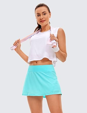 Saia de Tênis A-Line – Roupa Esportiva com Bolsos para Pickleball e Uso Casual