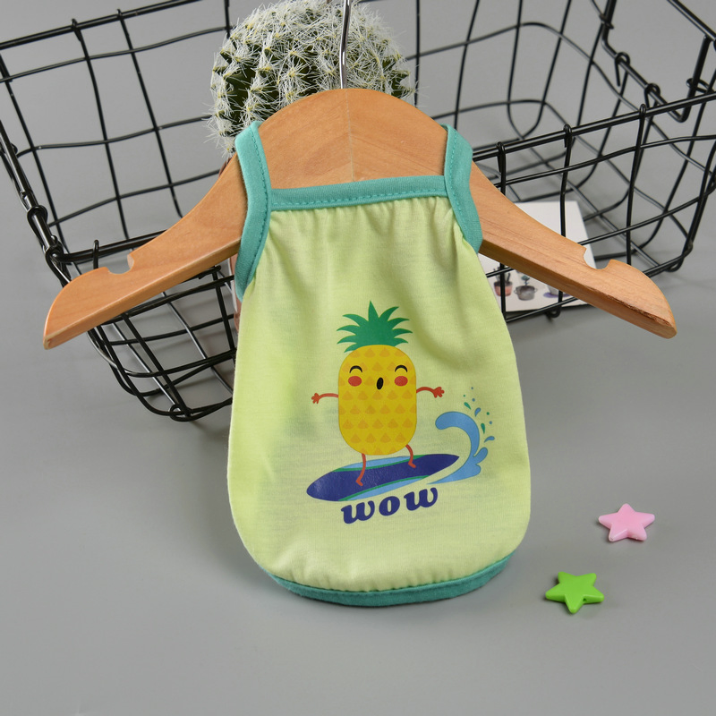 Roupas de Animais de Estimação Fofas, Camiseta de Verão Casual, Colete para Gatos, Camiseta para Cachorros, Roupas para Pequenos Animais