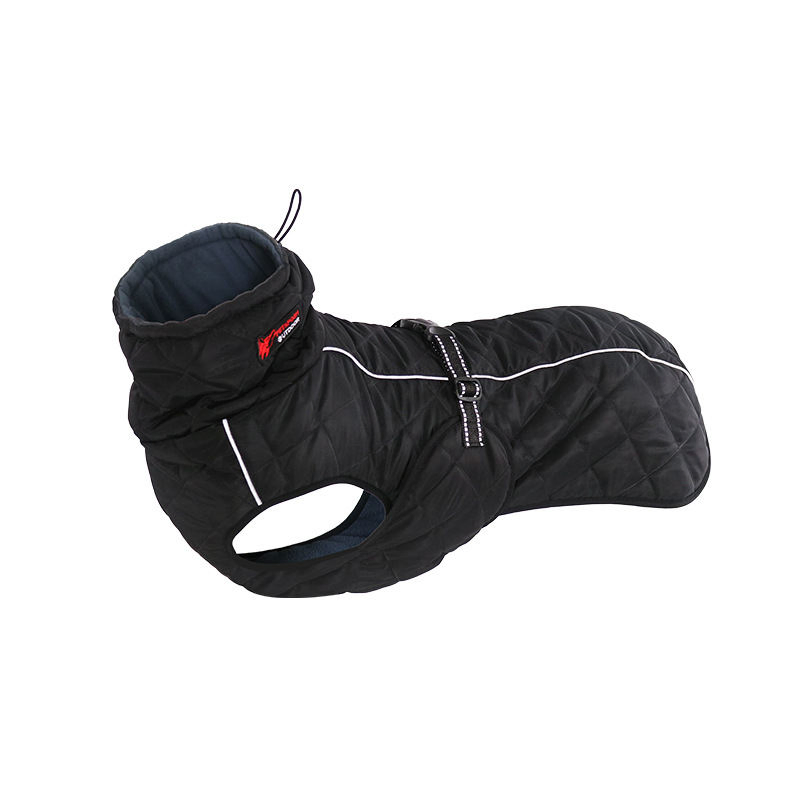 Jaqueta Externa para Cães Impermeável Refletiva Colete Inverno Quente Algodão Forro de Lã Roupas para Cães Grandes e Médios Labrador