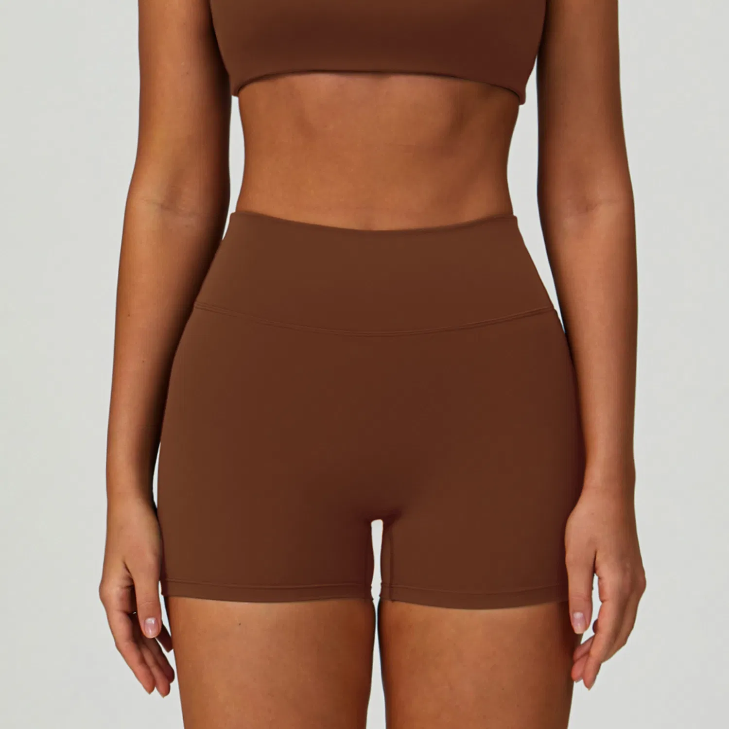 Shorts Femininos de Esporte de Cintura Alta com Estilo Levanta Bumbum, Roupas Confortáveis para Treino Casual