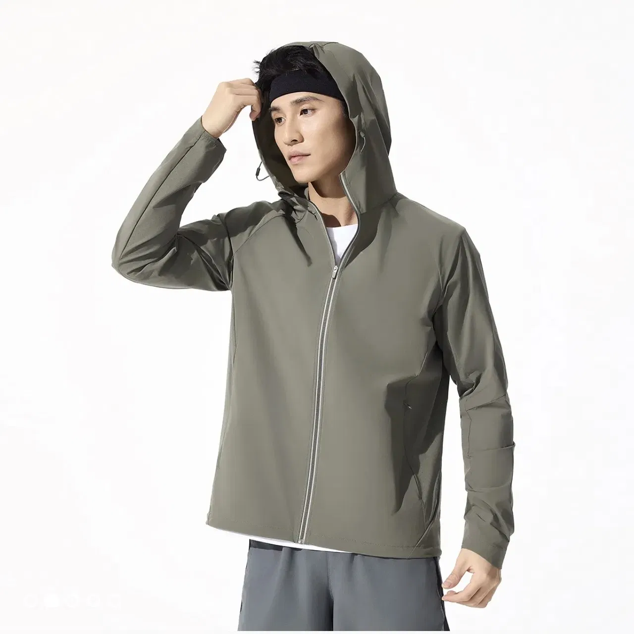 2026 Roupas de Alta Proteção Solar Masculinas para o Verão, ao Ar Livre, de Alta Qualidade, com Capuz para Ciclismo
