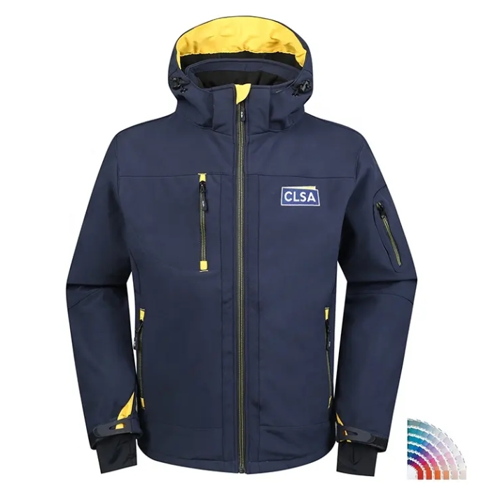 Jaqueta Varsity Softshell Casual de Caça à Prova de Vento para Esportes, Bomber de Moda, Tática, para Caminhadas, Casaco de Inverno em Fleece para Atividades ao Ar Livre