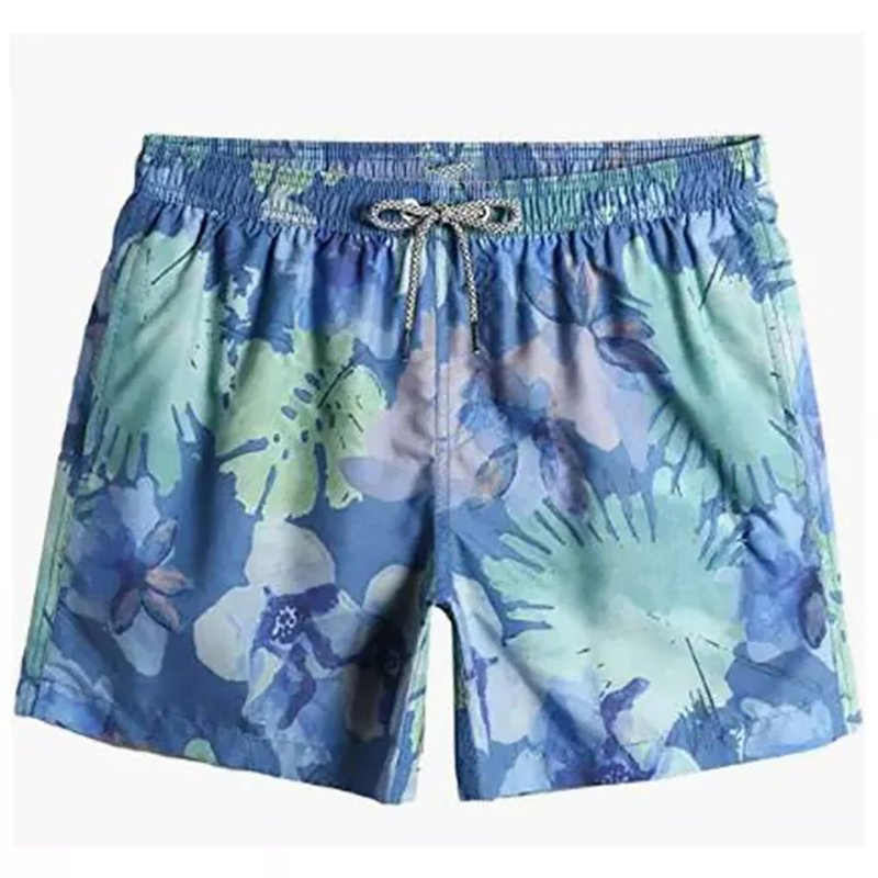 Impressão de Praia Calças Curtas Casuais para Homens Moda Verão