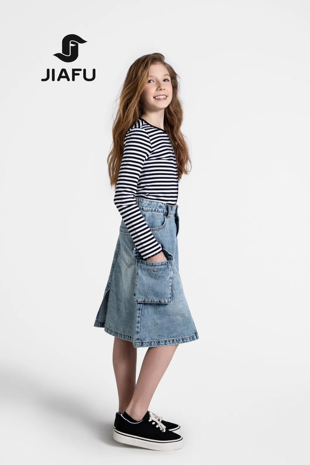 Saia Casual de Algodão para Meninas