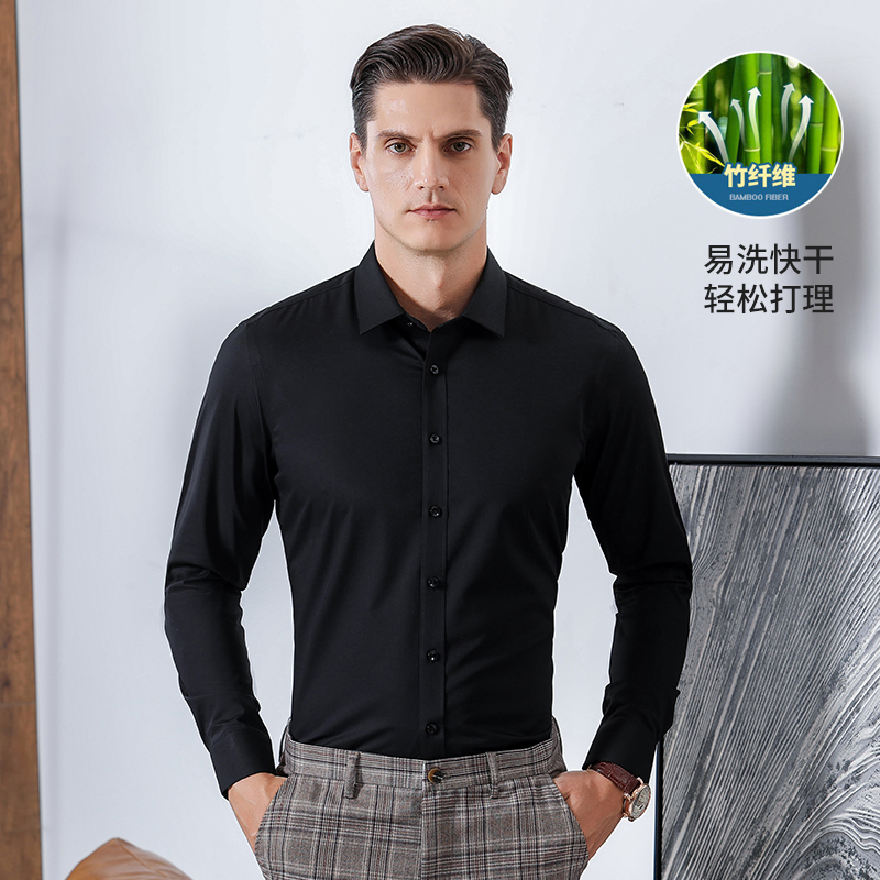 Camisa Casual de Negócios Branca Masculina Barata de Verão Camisa de Poliéster Fina