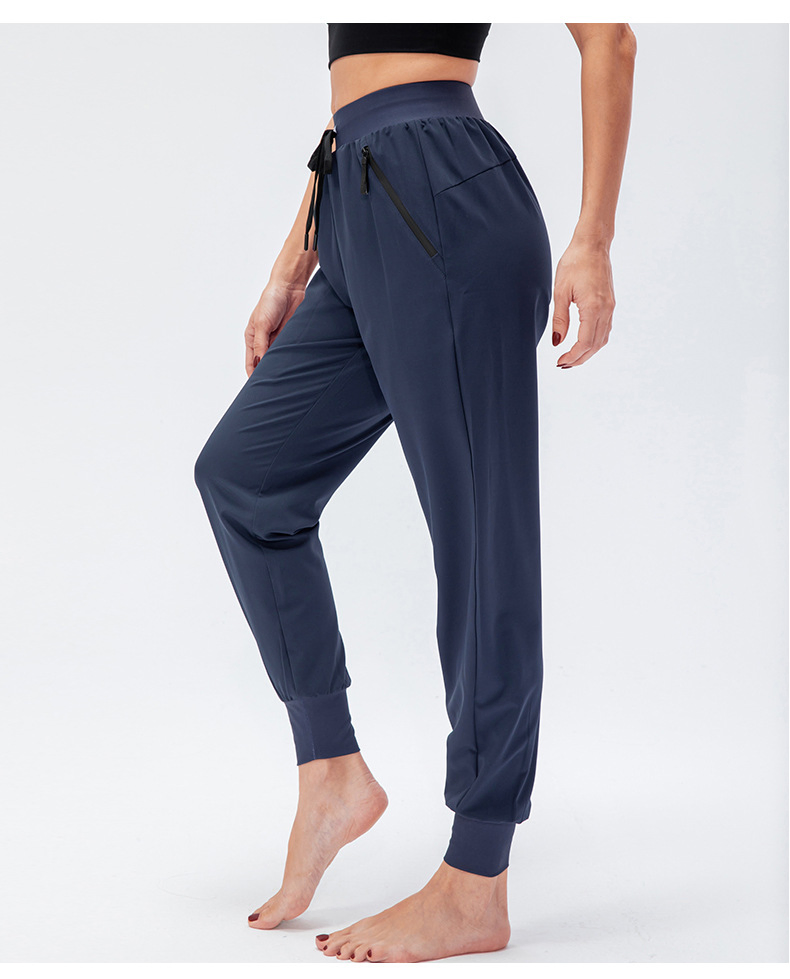 Design de Calças Casuais com Bolso Lateral Personalizado para Mulheres, Calças de Yoga, Roupas de Esporte