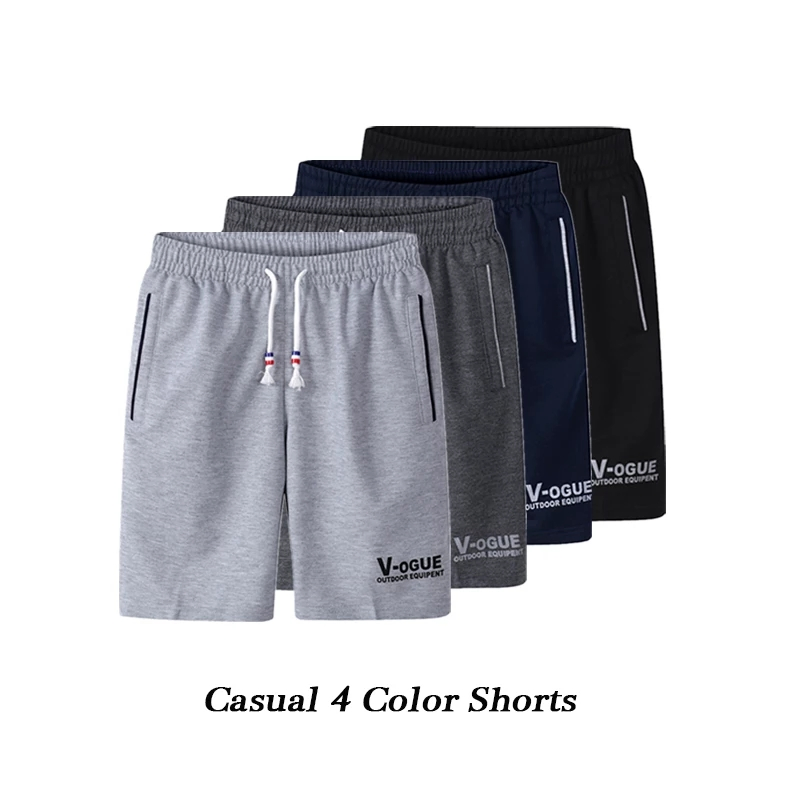 Últimos Estilo Calções Desportivos Corrida Ginásio Algodão Casual Homens Verão Calções