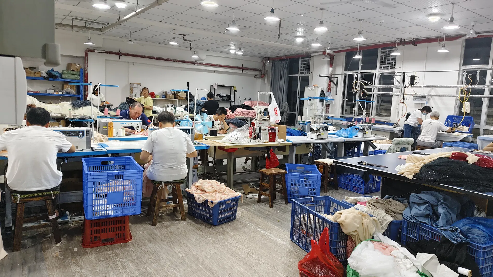 Perfil de produção de malhas