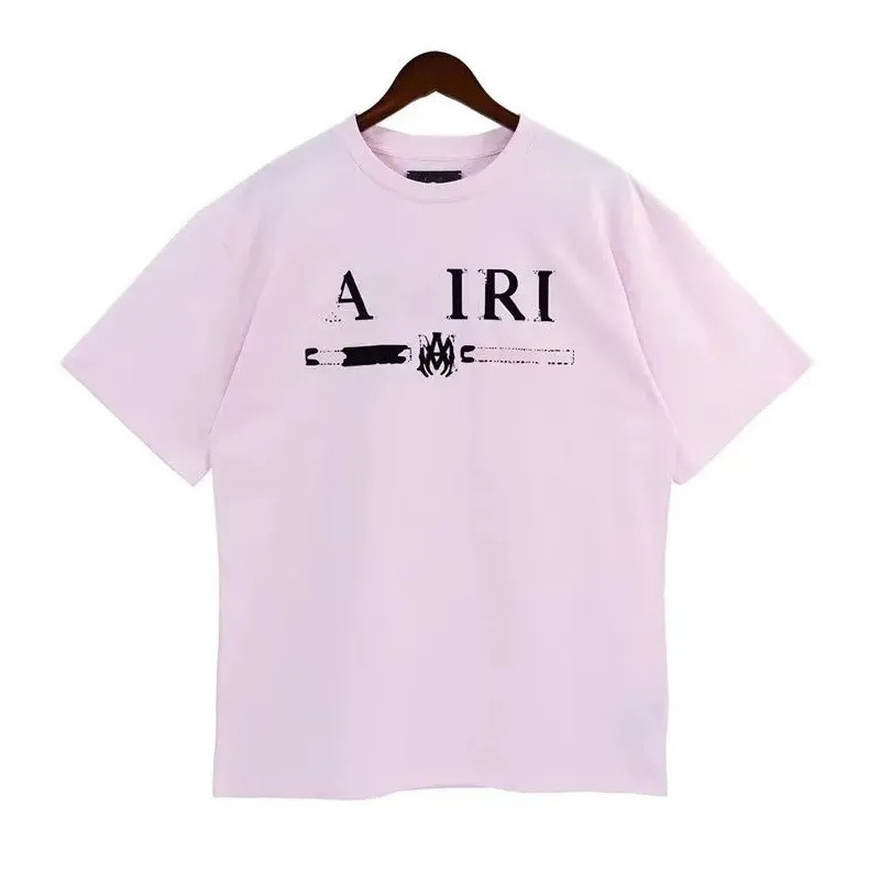 Camisas de Designer Masculinas Americanas em Algodão, Camisetas Personalizadas, Camisetas Gráficas Vintage Casuais com Impressão de Letras, Camisetas Masculinas
