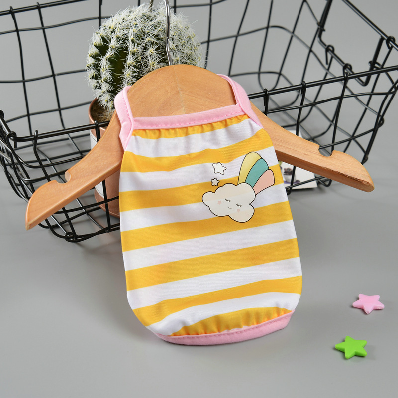 Roupas de Animais de Estimação Fofas, Camiseta de Verão Casual, Colete para Gatos, Camiseta para Cachorros, Roupas para Pequenos Animais