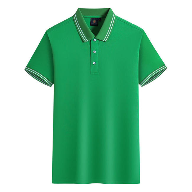 Camisas Polo Casuais Masculinas em Algodão Puro Camisetas de Golfe
