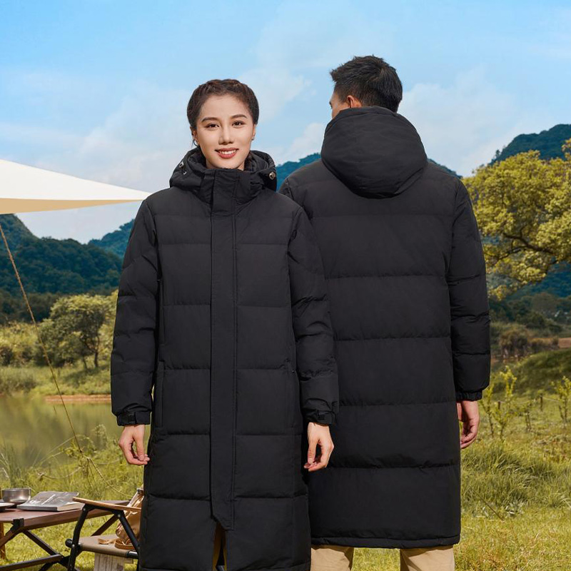 Novo Casaco de Inverno com Gola Alta em Algodão, Padded, Solto, Casual de Inverno, À Prova de Vento, com Bolso