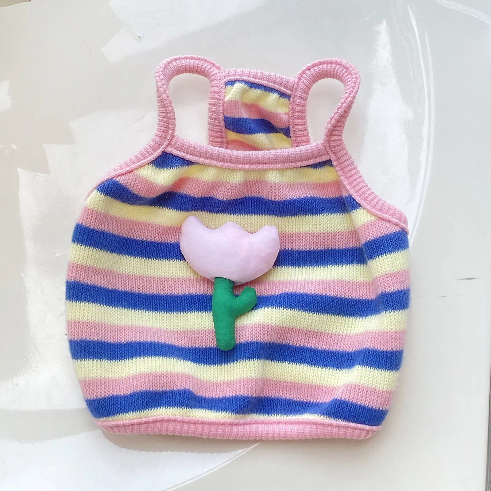 Seção de Camiseta Fina Pequena Sling Pomeranian Teddy Roupas de Verão para Gato Anti Queda