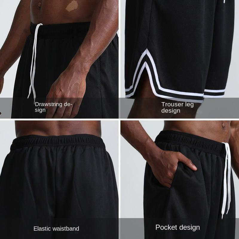 Bermudas Casuais Americanas para Homens, Secagem Rápida, Soltas, Tamanho Grande, Bermudas de Basquete para Homens