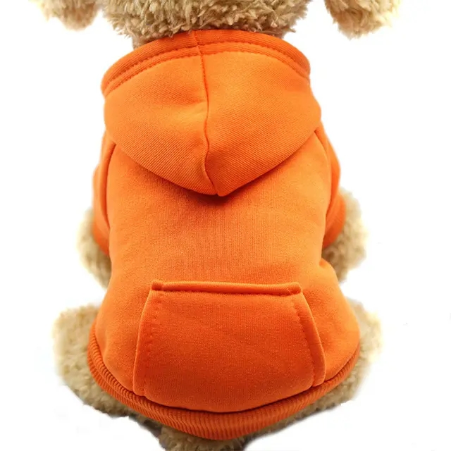 Roupas de cachorro em moletom de algodão confortáveis e de moda, personalizadas com logotipo, em branco, luxo para cães