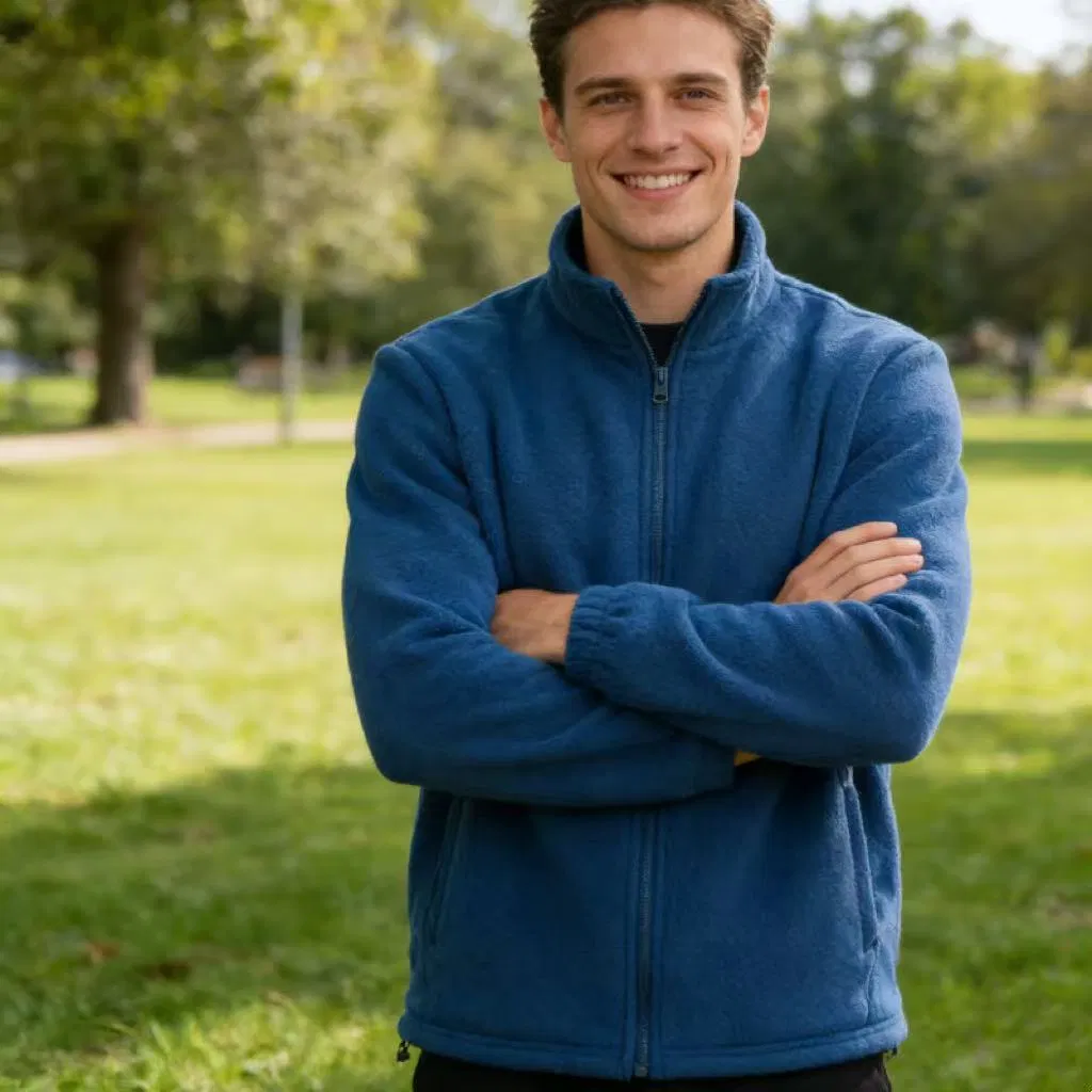 Jaqueta de Fleece Casual Perfeita para Passeios de Fim de Semana e Atividades Urbanas