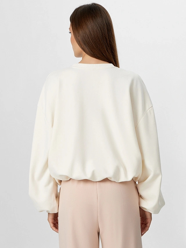 Roupas Casuais Femininas Esportivas Brancas Estilo Solto Moletom para Mulheres e Meninas Moda Pulôver