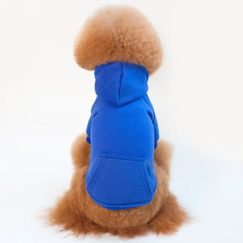 Roupas de Pet Quentes e Macias por Atacado, Moletom Personalizado, Suéter de Cachorro em Branco, Roupas Simples