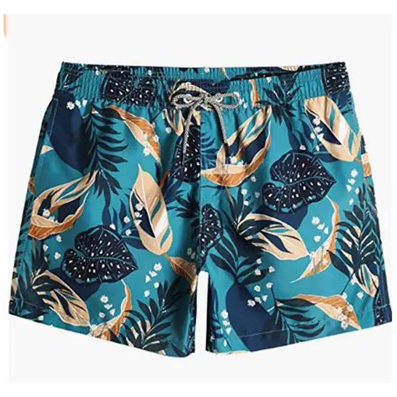 Impressão de Praia Calças Curtas Casuais para Homens Moda Verão