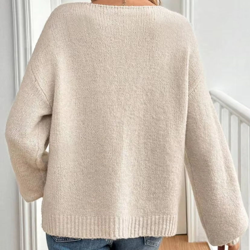 Cardigã Casual Feminino Estiloso - Malha de Outono Inverno