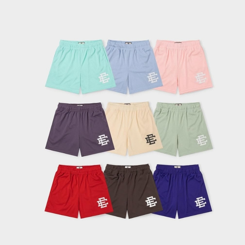 Shorts Impressos Masculinos Eric Emanuel, Ajuste Casual, Tecido Leve, OEM Disponível