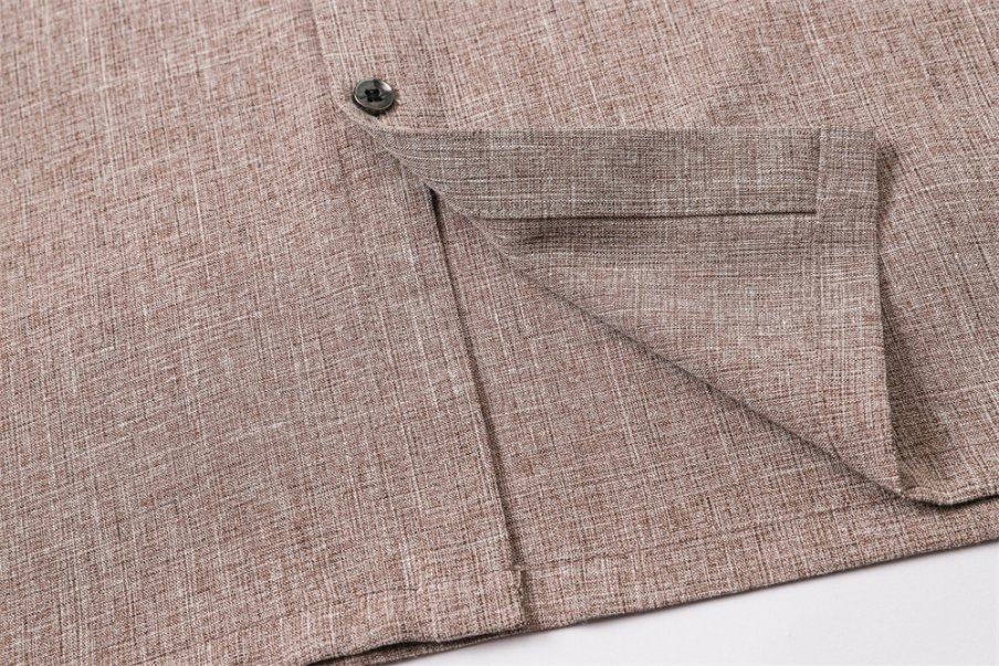 Camisa de Algodão e Linho para Homens, Camisas de Moda, Camisas Casuais para Negócios, Cardigan, Camisa Plus Size para Homens, Camisas de Moda