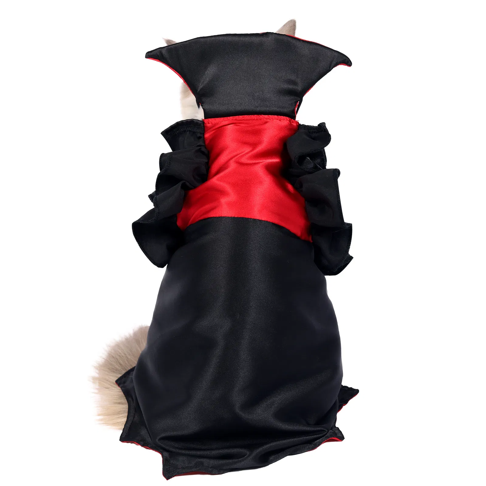 Capa de Halloween para animais de estimação, roupa de gato, vestido de vampiro