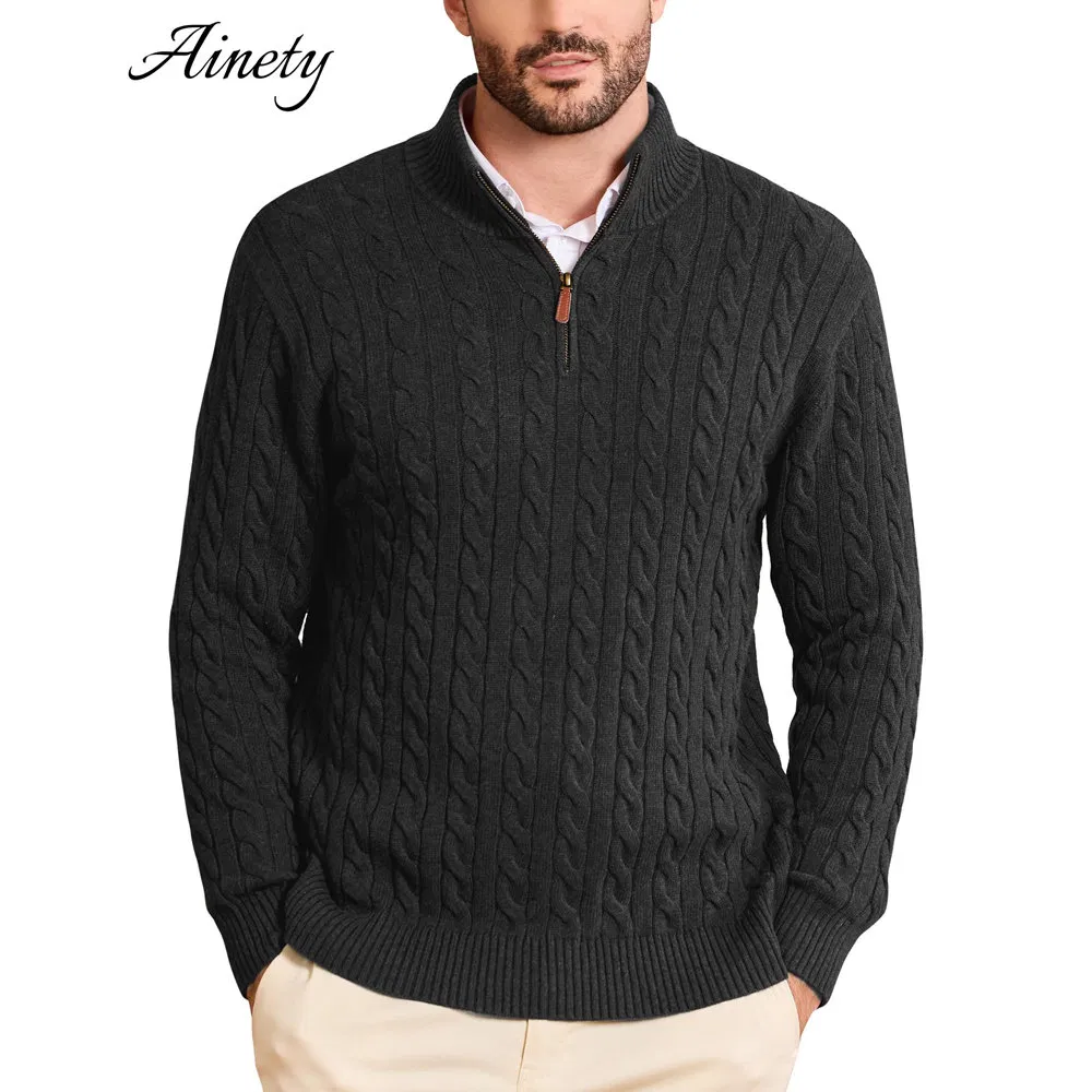 Toque Suave Camisetas de Manga Longa Masculinas Casual Tricô para Viagem