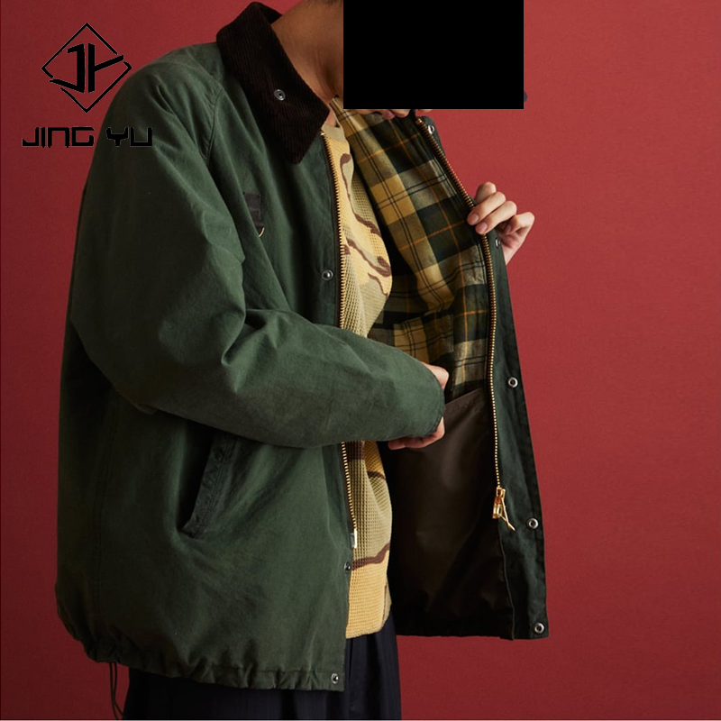 Jaqueta Casual Personalizada à Prova de Vento com Zíper em Nylon, Jaqueta de Rua para Atividades ao Ar Livre, Caminhadas, Jaqueta Vintage de Alta Qualidade com Enchimento