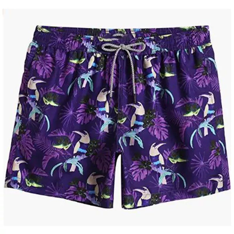Impressão de Praia Calças Curtas Casuais para Homens Moda Verão