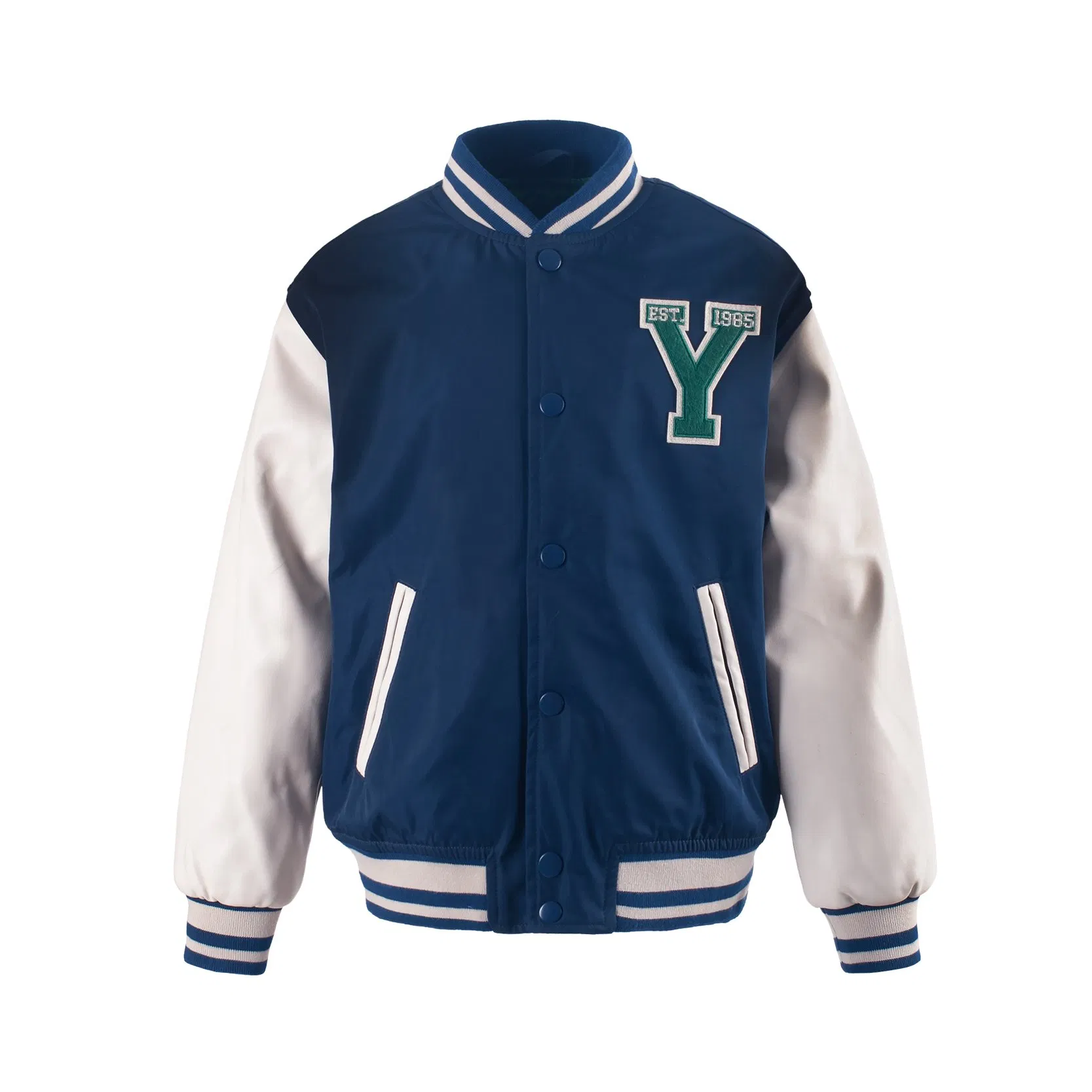 Jaqueta Varsity Masculina de Estilo Casual, Jaqueta Bomber, Jaqueta Corta-Vento, Jaqueta Leve