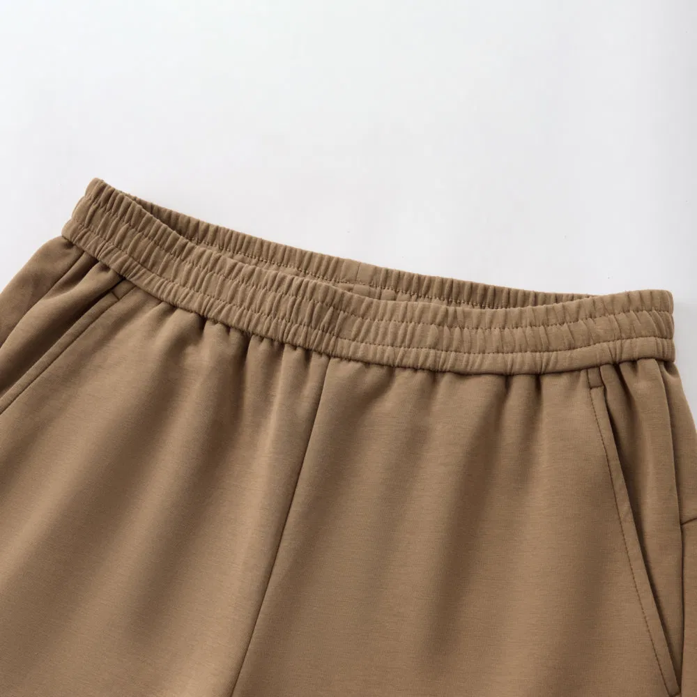 Calça Casual de Algodão Tricotável e Sem Restrições para Homens para Fitness