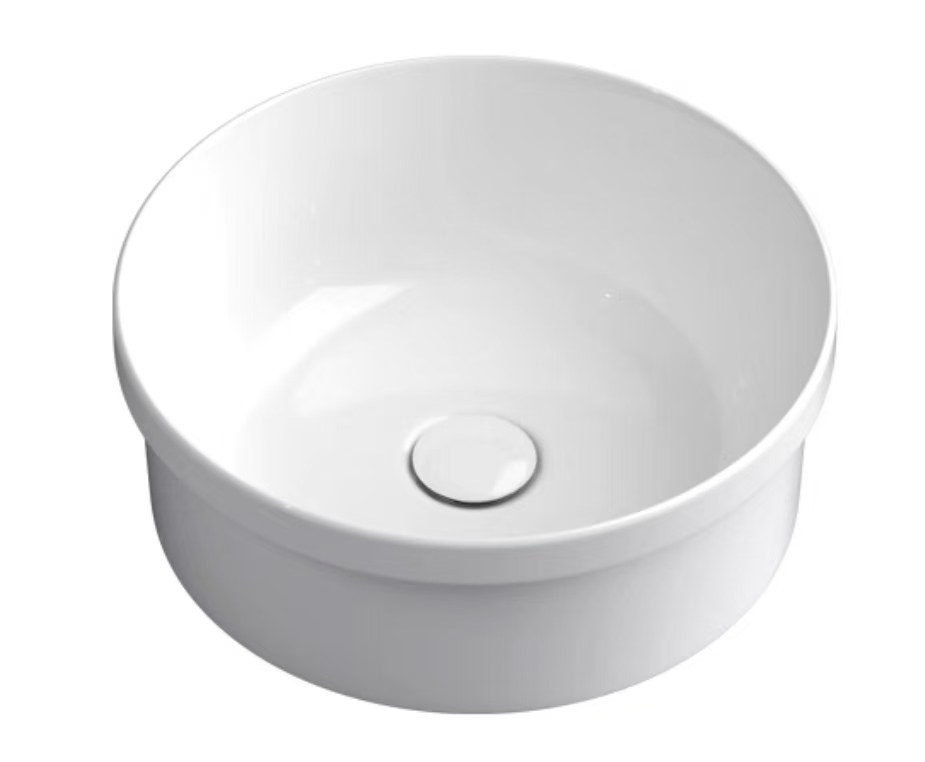 Ceramic Bathroom Sink: Round Vessel or Undermount Installation