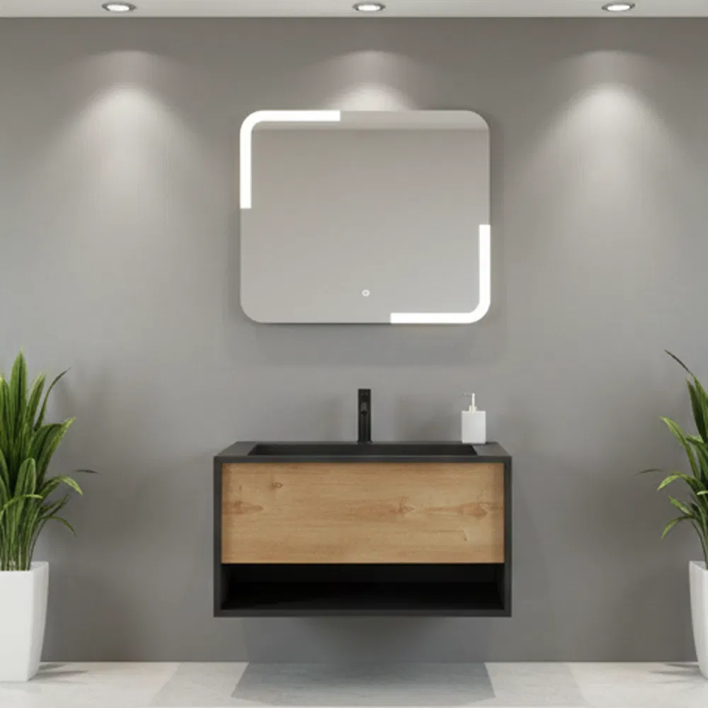 Global Best-Seller Modernization Double Sink Bathroom Vanity with CE Approved for Family Use Standard