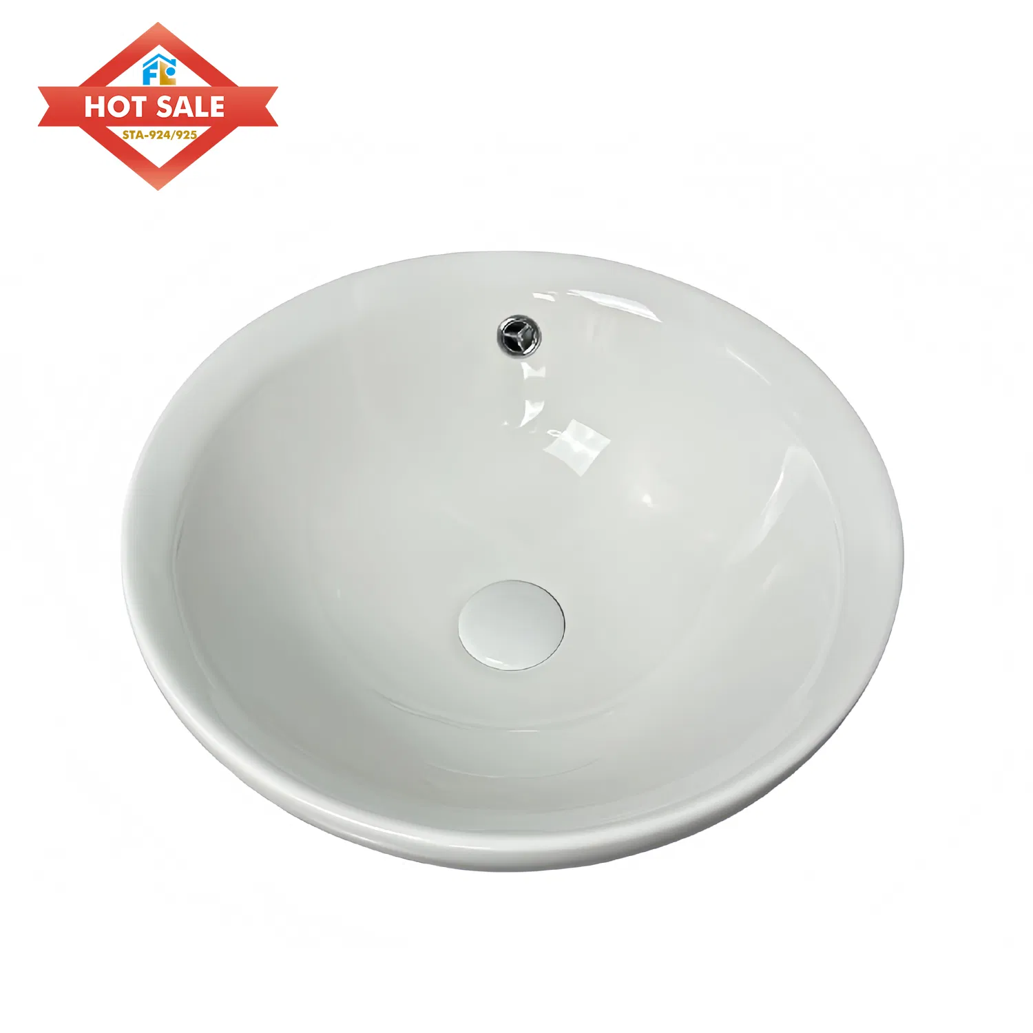 Washroom Countertop Art Basin Ceramic White Marble Oval Lavabo Hand Wash Basin Bathroom Vessel Sink
