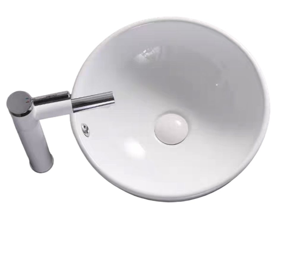 Ceramic Bathroom Sink: Round Vessel or Undermount Installation