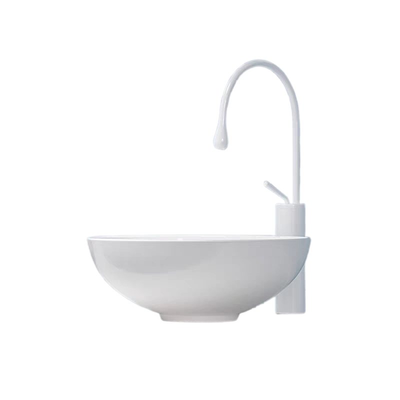 Ceramic Bathroom Sink: Round Vessel or Undermount Installation