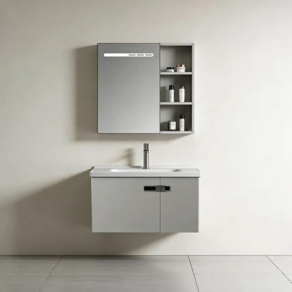 High Space Utilization High Load Bearing Capacity Sk-601 Modern Wall-Mount Bathroom Vanity