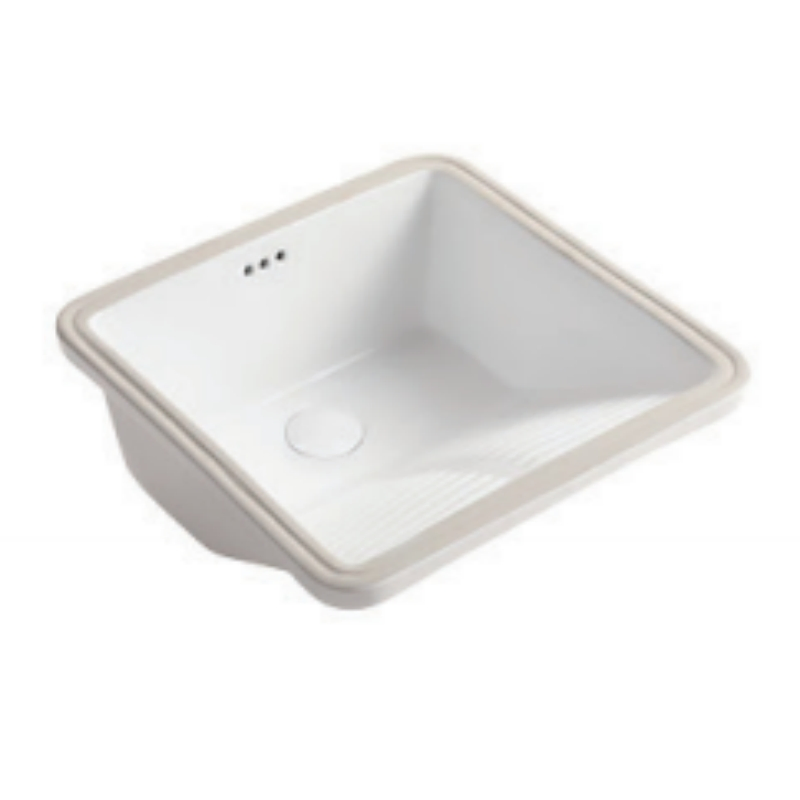 Chanda Pure White Undermount Ceramic Bathroom Sink