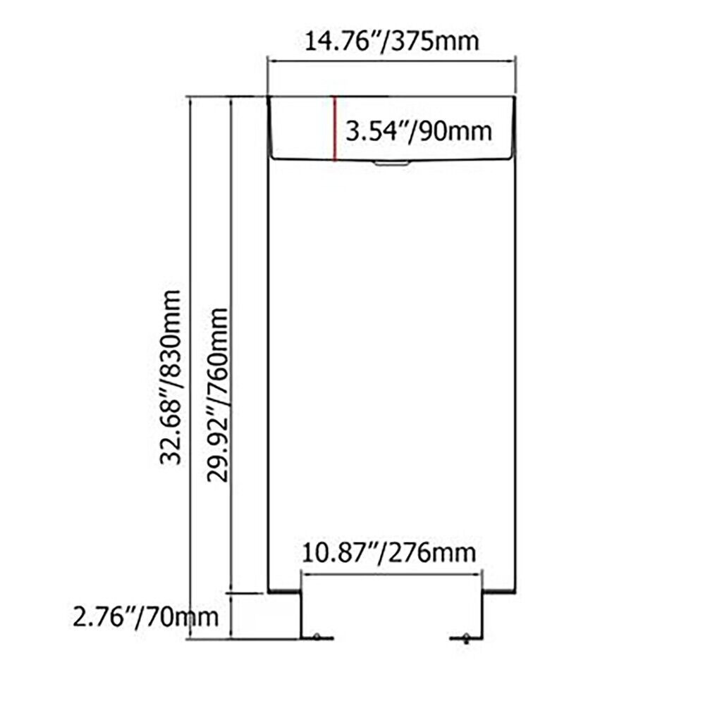 Black Modern Luxury Round Stainless Steel Sink Pedestal Basin Sink