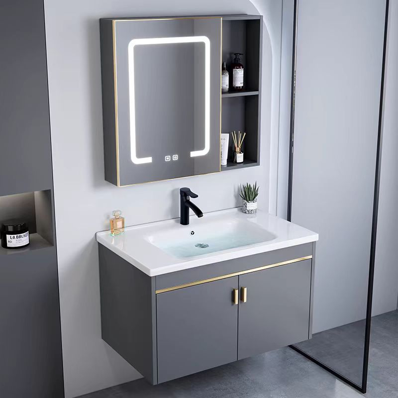 Good Selling Modern Design Euro Style Floating Solid Wood Freestanding Bathroom Vanity