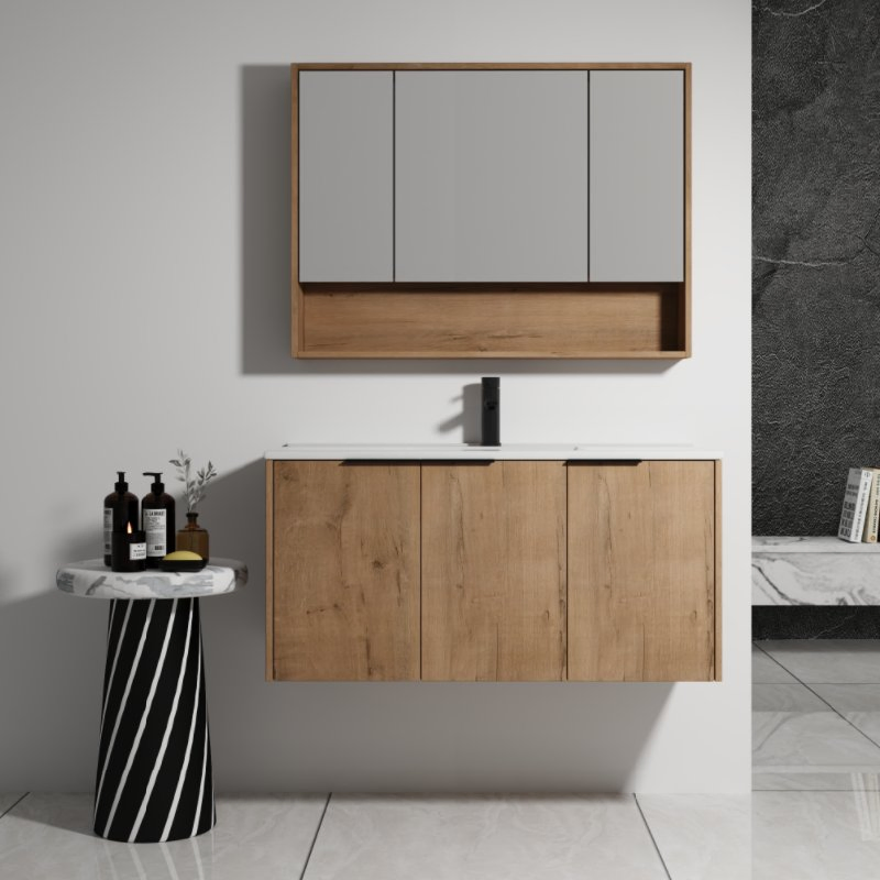 Luxury Freestanding Cabinet Marble Top Home Toilet Furnishing Bathroom Vanity