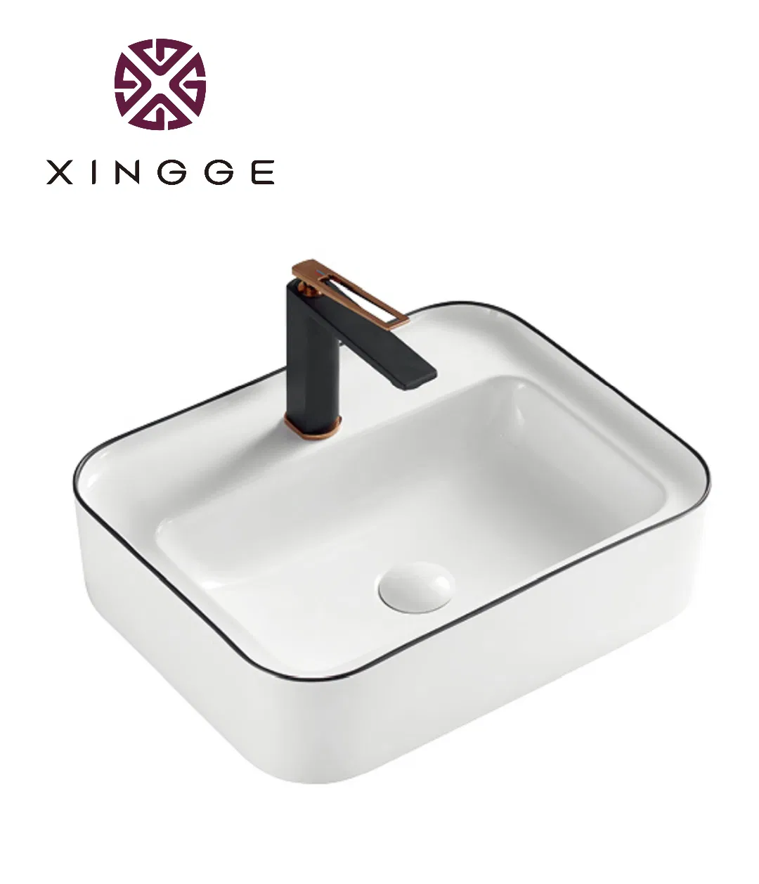 Stylish Ceramic Bathroom Countertop Vessel Sink for Modern Homes