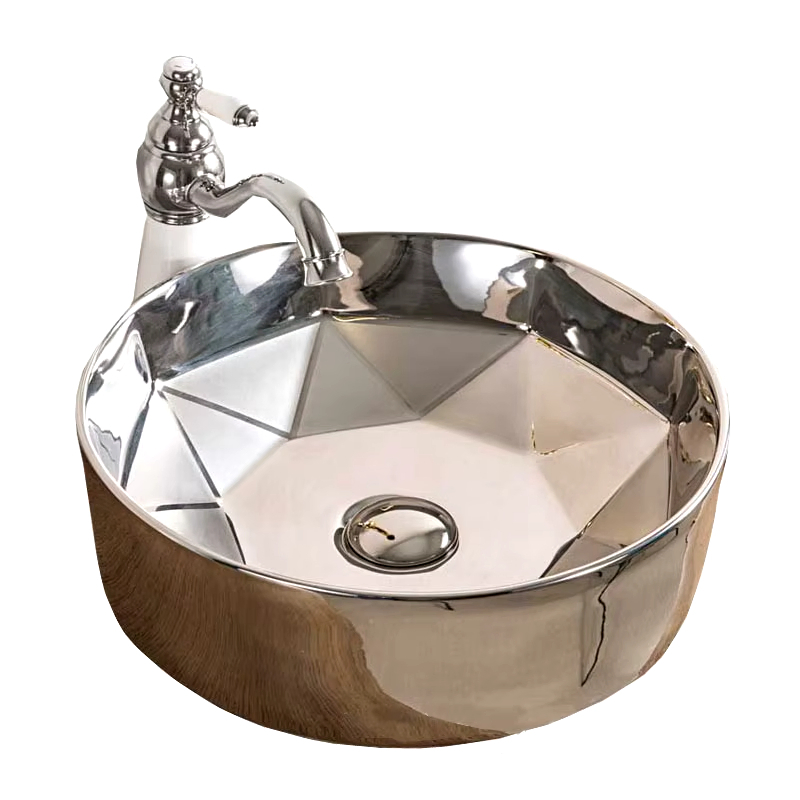 Hotel Washroom Modern Above Counter Top Art Basin Ceramic Hand Wash Basin Bathroom Vessel Sink