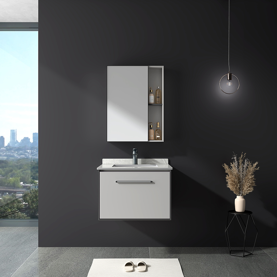 High End Professional Waterproof Bathroom Sink Vanity Single Bathroom Floating Vanity