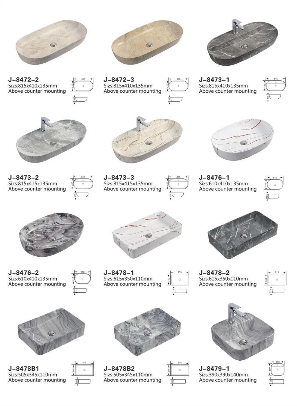 Marble Art Basin Detail 1