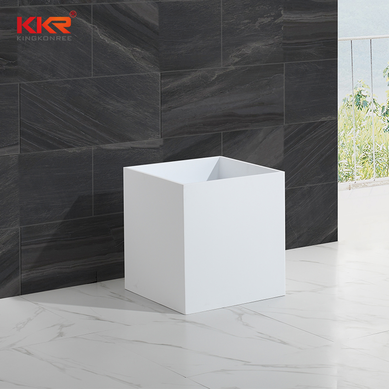 Best Quality White Color Toilet Corner Sink Pedestal Bathroom Stone Sink