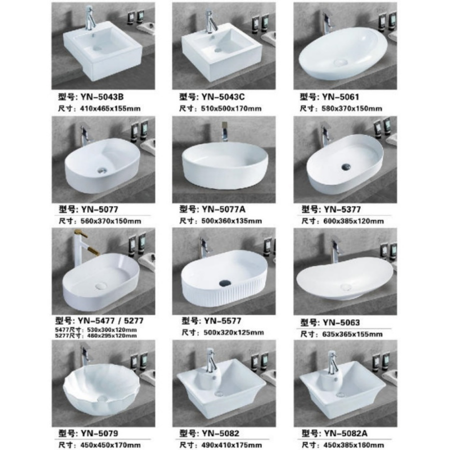 Minimalist Wall Mounted Bathroom Accessories Sanitary Ware Knee-Operated Hand Corner Basin Vessel Sink Station