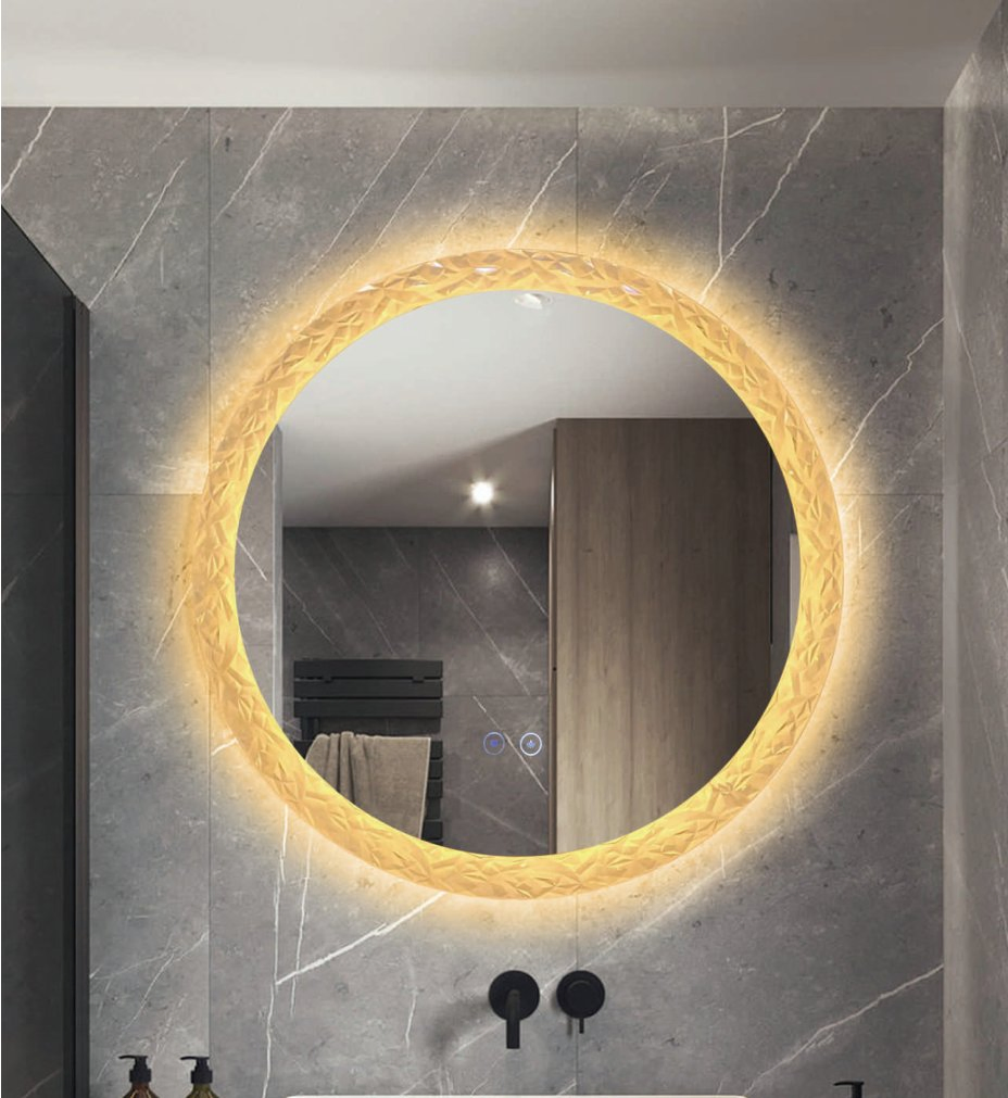 High-Quality LED Illuminated Mirror for Home Hotel Bathroom Decoration