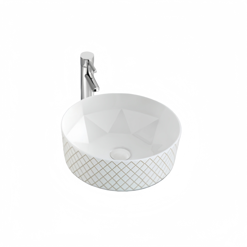 White Rectangular Basin Lavabo Wash Basin Above Counter Top Art Sink Bathroom Ceramic Vessel Sink for Hotel